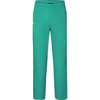 Pánské kalhoty Karlowsky Unisex pracovní kalhoty s elastickým pasem a šňůrkou v pase Barva: Zelená emeraldová, Velikost: XXL KY140