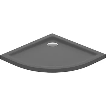 Sprchová vanička CERSANIT 3D Sprchová vanička Cersanit Tako 80x80x4 šedá matná čtrtkruhová R55, S204-029 S204-029
