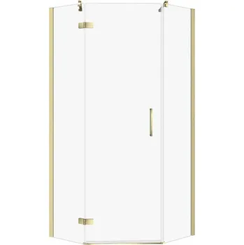 CERSANIT 3D Sprchový kout Cersanit Jota 90x90x195 čiré sklo zlatý levý, S160-020 S160-020