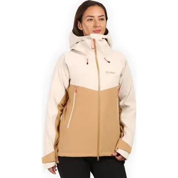 Dámská hardshellová bunda KILPI TRINITY-W Béžová - 44