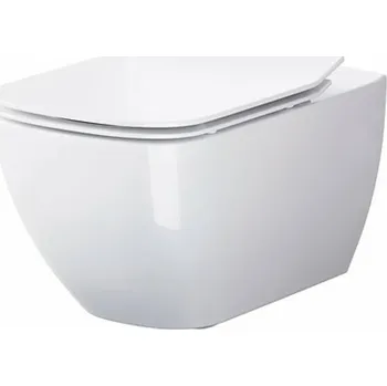 Klozet CERSANIT 3D WC mísa Cersanit Virgo závěsná bílá Clean On sedátko duroplast soft close easy off set B245, S701-427 S701-427