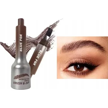 Přípravek na oči Pomáda gel krém tekutina na obočí + Šikmý štěteček, čokoládová barva #4