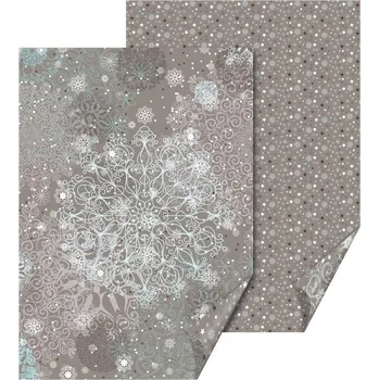 Fotokarton 50x70 cm, 300g/m2 - vločky šedý