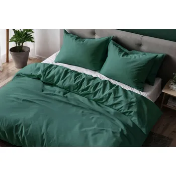 Povlečení DARRÉ Bavlněné povlečení Jednobarevné perkálové - malachite 2 Velikost: 140 x 200 + 70 x 90