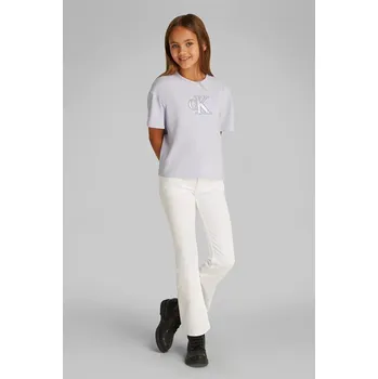 Dívčí oblečení Dětské tričko Calvin Klein Jeans fialová barva, IG0IG02863 IG0IG02863.128.176.PPYA 04X, vel. 140