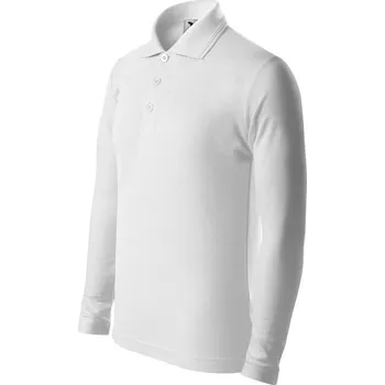 Chlapecké tričko Pique polo LS polokošile dětská 122 cm/6 let bílá