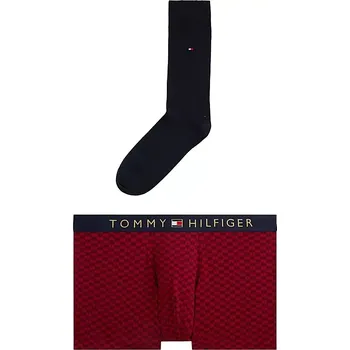 Pánské ponožky Pánský dárkový set trenýrek a ponožek Tommy Hilfiger UM03048 0SZ velikost L-50/52