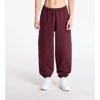 Tepláky Nike Solo Swoosh Men's Cuffed Fleece Pants Burgundy Crush/ Burgundy Crush/ White L