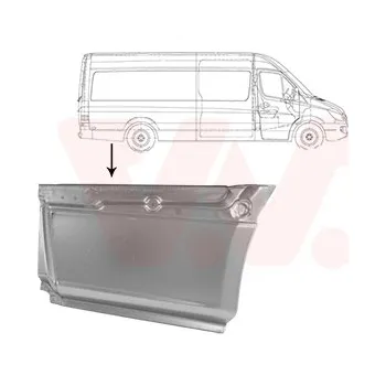 Blatník karosérie Boční stěna VAN WEZEL 2978144