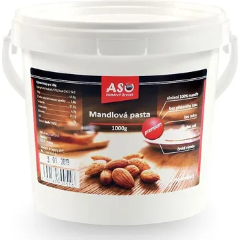 ASO - Zdravý život Mandlová pasta Hmotnost: 1kg
