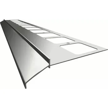 okap Balkonová lišta ECO 100 (Šedý RAL 7037) (Balkonový profil s okapničkou přesahu 30 mm | čelní výška 28 mm | délka 2000 mm | tloušťka 1,5 mm | hnědý RAL 8019 | šedý RAL 7037 | antracit RAL 7024)