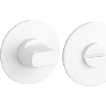 Dveřní kování Vnitřní klika Enger Krátká, Štítek kulatý, Štítek se zámkem WC