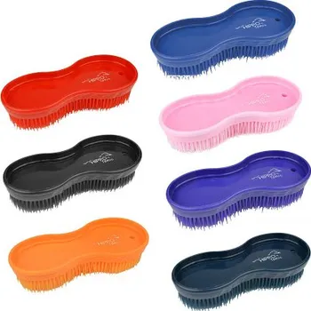 Čištění pro koně Hřbílko plastové HIPPO-TONIC - kartáč Barva: Černá