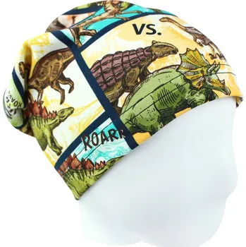 Kojenecká čepice V-Mart, Jarní/podzimní čepice Dinosauří komiks - velikost 46-48 46-48 cm