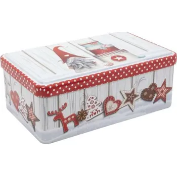 Dóza na potraviny dóza plech.18x11x7cm, SKŘÍTEK vánoční Rychlá expedice, doprava zdarma od 999,-