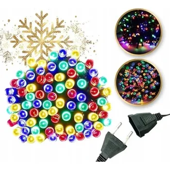 Vánoční dekorace VÁNOČNÍ OSVĚTLENÍ NA STROMEČEK 300 LED MULTIKOLOR, STÁLÉ SVÍCENÍ + MULTI FLASH, BÍLÁ + FLASH