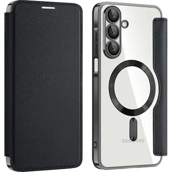 Pouzdro na mobilní telefon Pouzdro na knihu Techsuit SmartMag pro Samsung Galaxy A17 5G A17 4G černé