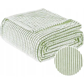 deka Fleecová deka s kostkovaným vzorem, hebká přehoz z mikrovlákna 230x230 cm