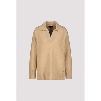 Dámská mikina Svetr Monari 9118 béžový s límečkem Velikost: 36