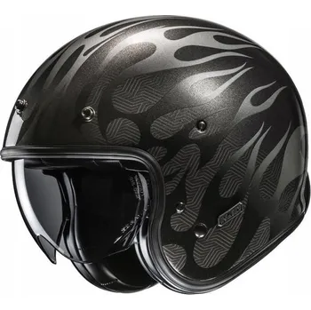 Helma na motorku MOTOCYKLOVÁ PŘILBA HJC V31 FIRO BLACK (M)