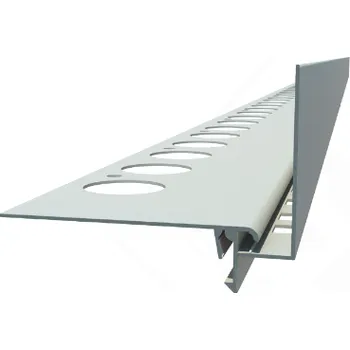 Terasový profil "NT60" (antracit RAL 7016) (Hliníkový terasový profil | čelní výška 60 mm | tloušťka 1,7 mm | délka 2500 mm Barva: antracit RAL 7016)