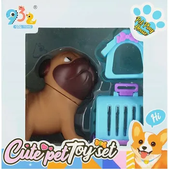 Figurka Pejsek s DOMEČKEM a příslušenstvím pro mazlíčka