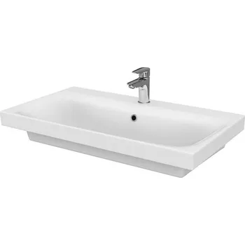 CERSANIT 3D Umyvadlo Cersanit Moduo 80 nábytkové, s otvorem, s přepadem, bílá, K116-013 K116-013