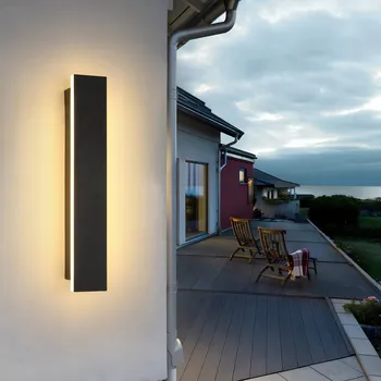 Nástěnné svítidlo 30cm LED Nástěnné Svítidlo Zahradní Fasádní Venkovní Dlouhé 9W