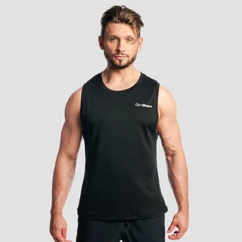 Pánské oblečení GymBeam Tílko Mesh Base Black - GymBeam L černá