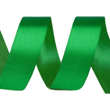 Atlasová stuha šíře 20 mm, barva 19 zelená