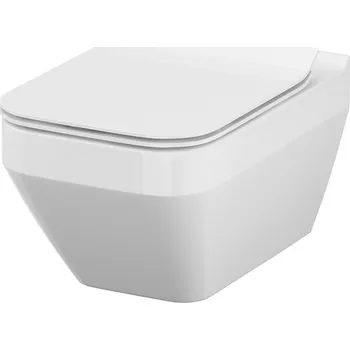 Klozet CERSANIT 3D WC mísa Cersanit Crea závěsná bílá new clean obdélníková bez sedátka, K114-016 K114-016