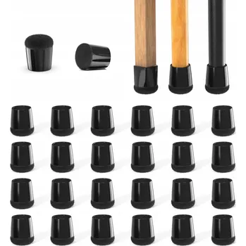 Podložka pod nábytek SILIKONOVÉ NÁVLEKY NA NOHY ŽIDLÍ A NÁBYTKU S FILCEM, OCHRANNÉ, 24 KS