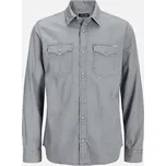 Košile Jack and Jones Lt Grey Melange 1193497 2XL
