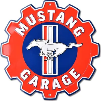 Plechová cedule Plechová cedule Ford Mustang Garage Gear 30 cm