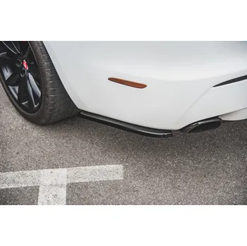 Tuning Maxton Design boční difuzory pod zadní nárazník pro Jaguar XJ X351, černý lesklý plast ABS
