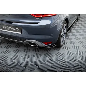 Tuning Maxton Design boční difuzory pod zadní nárazník pro Renault Megane Mk4, černý lesklý plast ABS, GT-Line