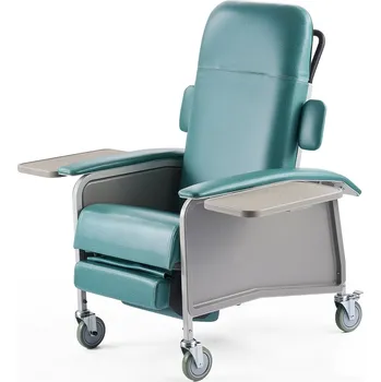 Křeslo Vevor Geriatrické polohovací křeslo 4 polohy Trendelenburg 4 kola 2 tácky