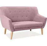 Růžová 2místná pohovka AMBER 156938151