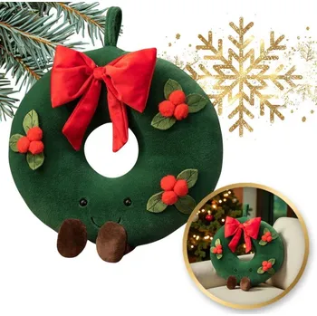 Polštář Flamenco Mystique Vánoční girlandový polštářek, krásný samet, 45 cm PDS18