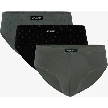 Slipy 3x Pánské slipy ATLANTIC slipy 100% bavlna 117 classic klasické *M