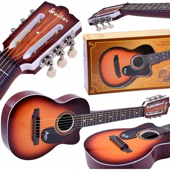 Klasická kytara KYTARA KLASICKÁ PRO DĚTI KOVOVÉ STRUNY + TRSÁTKO