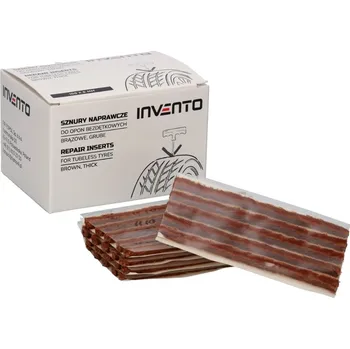 Sada na opravu pneumatiky Invento Hnědé hrubé opravné vložky do osobních bezdušových pneumatik 100x6 mm, 50 ks