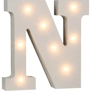 Party dekorace Lampionky.cz Led písmeno svíticí N 16 cm