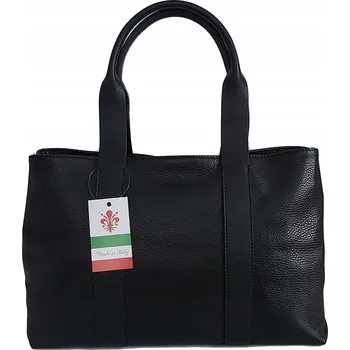 Kabelka Vera Pelle kabelka z pravé kůže černá