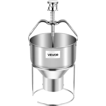 Vevor Ruční dávkovač na donuty 304 nerez, 6 poloh, se stojanem, pro pekárny