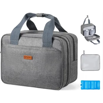 Vevor Taška na prsní odsávačky s chladící vložkou, vhodná pro M5/M6, šedá