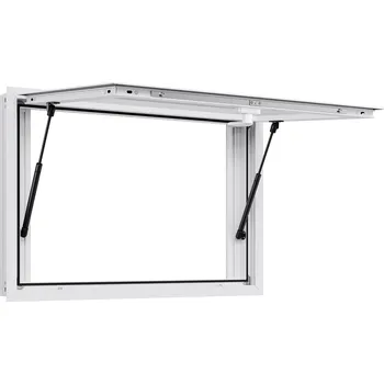 Okno Vevor Výdejní okno hliníkové 92×61 cm, 2 posuvná okna, otevírání do 85°