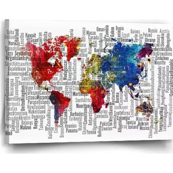 Obraz Sablio Obraz Jména států - 60x40 cm