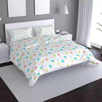 Povlečení Sablio Povlečení Zmrzlinky s muffiny - 140x200 / 90x70