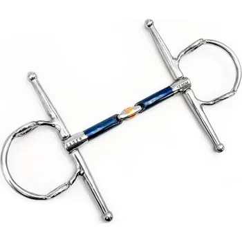 Udidlo pro koně Udidlo roubíkové fuga dvakrát lomené Sweet Iron John Fager 13,5 cm